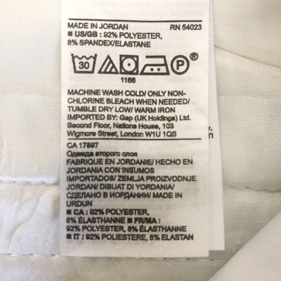 BANANA REPUBLIC Preppy Blue and White Shor… - Picture 7 of 7